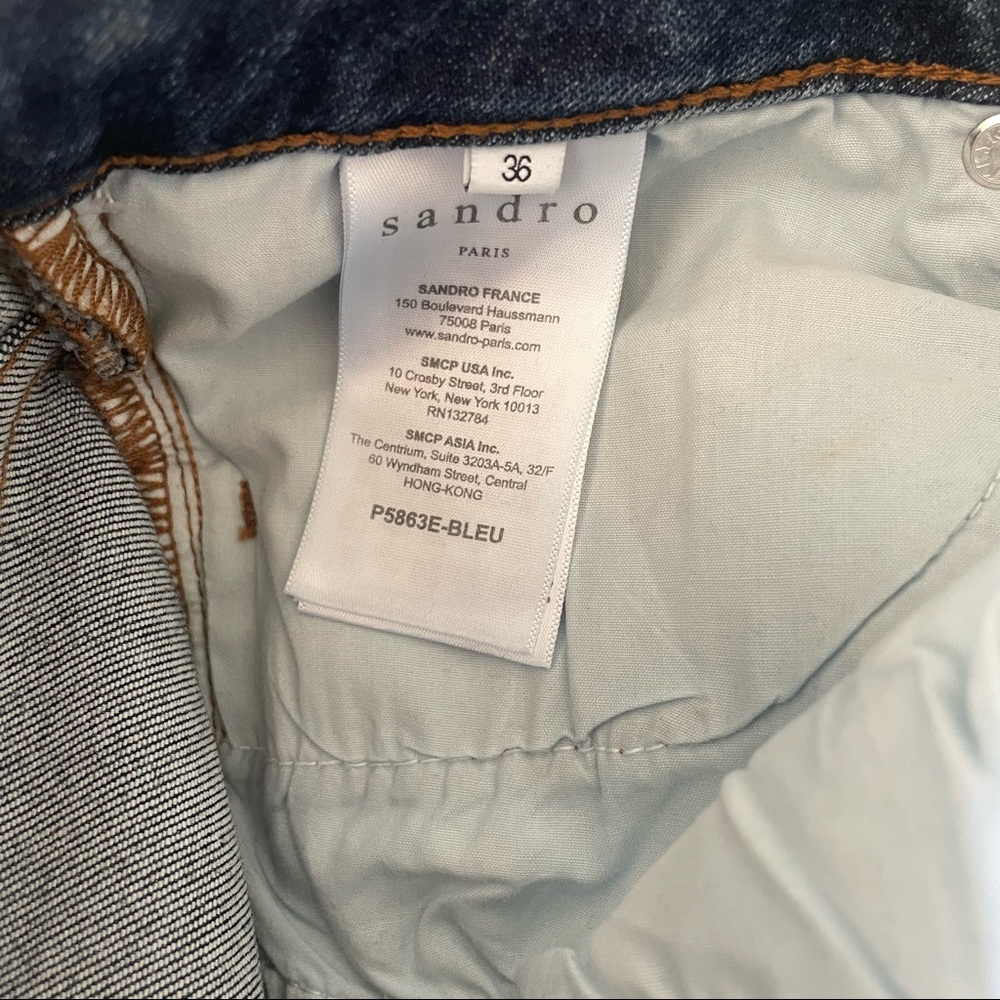 SANDRO star and striped pattern jeans - Picture 6 of 11